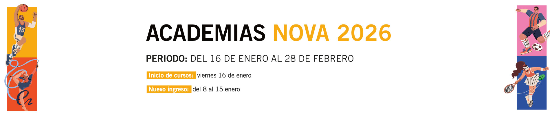 Academias Nova 2026
